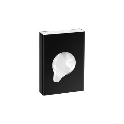 Θήκη για σακουλάκια υγιεινής (AISI 304) W9xD2.5xH13cm Black Mat Sanco Tissue Dispensers 00098-M116