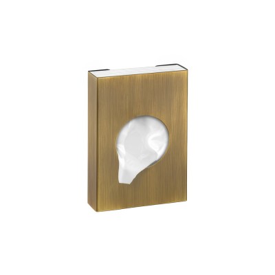Θήκη για σακουλάκια υγιεινής (AISI 304) W9xD2.5xH13cm Bronze Mat Sanco Tissue Dispensers 00098-M25