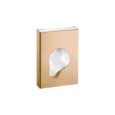 Θήκη για σακουλάκια υγιεινής (AISI 304) W9xD2.5xH13cm PVD Warm Bronze Brushed Sanco Tissue Dispensers 00098-PVD-01BR