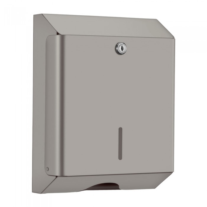 Θήκη για χειροπετσέτες (AISI 304) W25xD12.5xH33cm Cement Gray Mat Sanco Tissue Dispensers 00099-M104