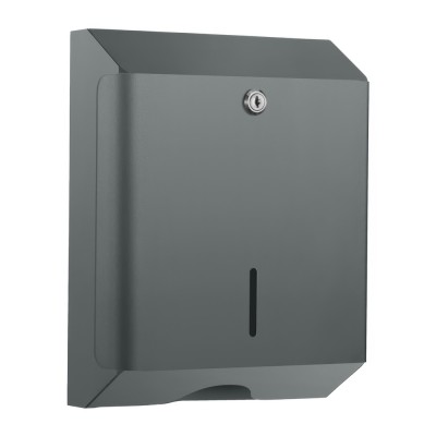 Θήκη για χειροπετσέτες (AISI 304) W25xD12.5xH33cm Anthracite Grained Sanco Tissue Dispensers 00099-M118