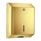 Θήκη για χειροπετσέτες (AISI 304) W25xD12.5xH33cm PVD Golden Brass Polished Sanco Tissue Dispensers 00099-PVD-02PL