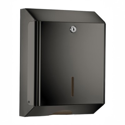 Θήκη για χειροπετσέτες (AISI 304) W25xD12.5xH33cm PVD Gun Metal Polished Sanco Tissue Dispensers 00099-PVD-05PL