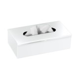 Χαρτομαντηλοθήκη Τοίχου (AISI 304) W25xD13xH7.5cm White Mat Sanco Tissue Dispensers 00102-M101