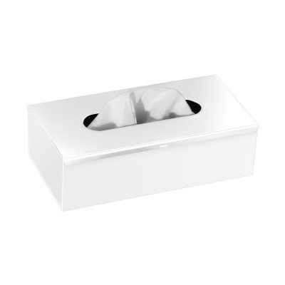 Χαρτομαντηλοθήκη Τοίχου (AISI 304) W25xD13xH7.5cm White Mat Sanco Tissue Dispensers 00102-M101