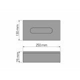Χαρτομαντηλοθήκη Τοίχου (AISI 304) W25xD13xH7.5cm Inox Sanco Tissue Dispensers 00102-A90