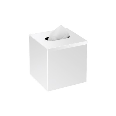 Χαρτομαντηλοθήκη κύβος Τοίχου (AISI 304) W13xD13xH13cm White Mat Sanco Tissue Dispensers 00106-M101