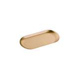 Δίσκος Πολλαπλών Χρήσεων (AISI 304) W17.5xD8.5xH1cm PVD Warm Bronze Brushed Sanco Hotel Amenities 00121-PVD-01BR