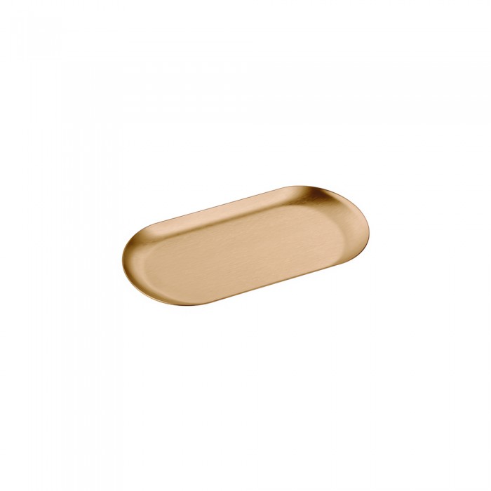 Δίσκος Πολλαπλών Χρήσεων (AISI 304) W17.5xD8.5xH1cm PVD Warm Bronze Brushed Sanco Hotel Amenities 00121-PVD-01BR