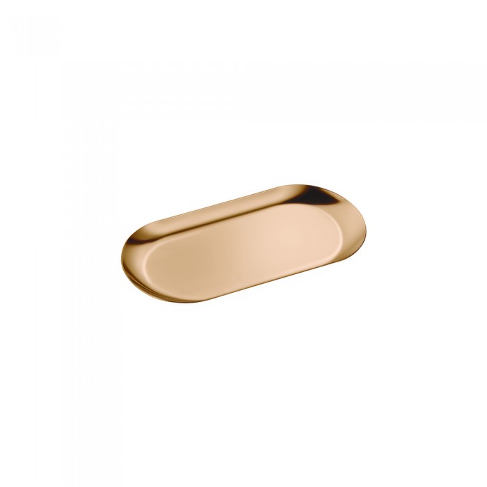 Δίσκος Πολλαπλών Χρήσεων (AISI 304) W17.5xD8.5xH1cm PVD Warm Bronze Polished Sanco Hotel Amenities 00121-PVD-01PL