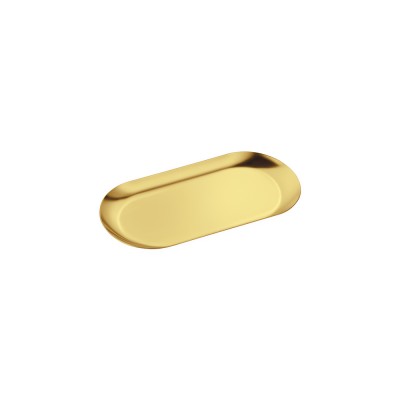 Δίσκος Πολλαπλών Χρήσεων (AISI 304) W17.5xD8.5xH1cm PVD Golden Brass Polished Sanco Hotel Amenities 00121-PVD-02PL