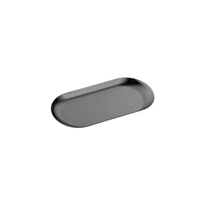 Δίσκος Πολλαπλών Χρήσεων (AISI 304) W17.5xD8.5xH1cm PVD Gun Metal Brushed Sanco Hotel Amenities 00121-PVD-05BR