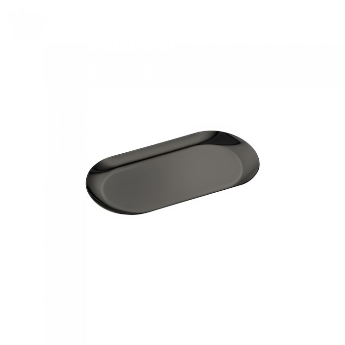 Δίσκος Πολλαπλών Χρήσεων (AISI 304) W17.5xD8.5xH1cm PVD Gun Metal Polished Sanco Hotel Amenities 00121-PVD-05PL
