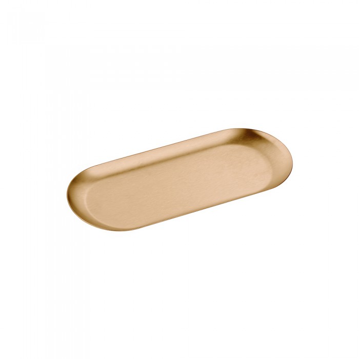 Δίσκος Πολλαπλών Χρήσεων (AISI 304) W22.5xD9xH1cm PVD Warm Bronze Brushed Sanco Hotel Amenities 00122-PVD-01BR