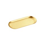 Δίσκος Πολλαπλών Χρήσεων (AISI 304) W22.5xD9xH1cm PVD Golden Brass Brushed Sanco Hotel Amenities 00122-PVD-02BR