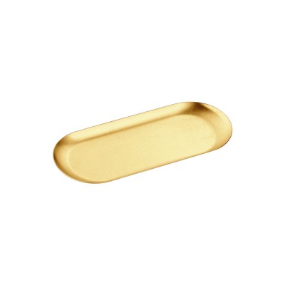 Δίσκος Πολλαπλών Χρήσεων (AISI 304) W22.5xD9xH1cm PVD Golden Brass Brushed Sanco Hotel Amenities 00122-PVD-02BR