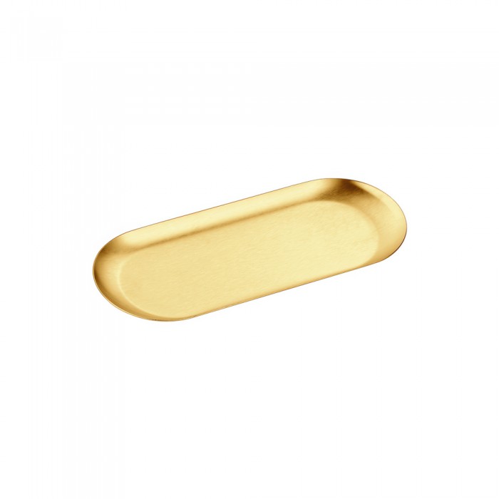 Δίσκος Πολλαπλών Χρήσεων (AISI 304) W22.5xD9xH1cm PVD Golden Brass Brushed Sanco Hotel Amenities 00122-PVD-02BR