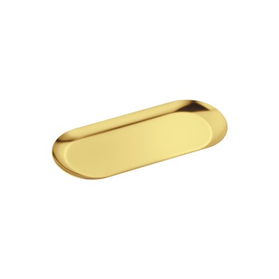 Δίσκος Πολλαπλών Χρήσεων (AISI 304) W22.5xD9xH1cm PVD Golden Brass Polished Sanco Hotel Amenities 00122-PVD-02PL