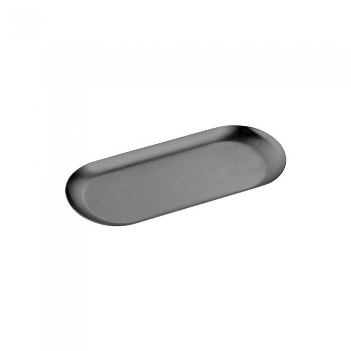 Δίσκος Πολλαπλών Χρήσεων (AISI 304) W22.5xD9xH1cm PVD Gun Metal Brushed Sanco Hotel Amenities 00122-PVD-05BR