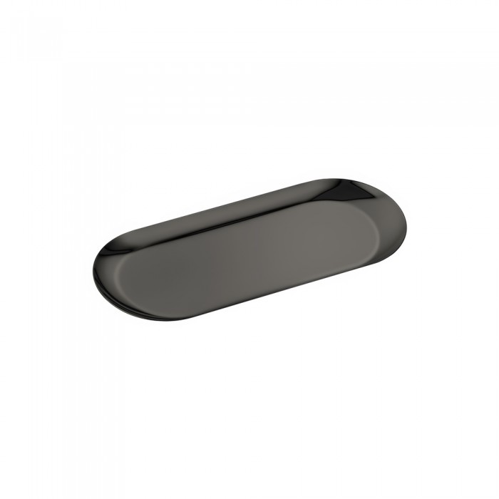 Δίσκος Πολλαπλών Χρήσεων (AISI 304) W22.5xD9xH1cm PVD Gun Metal Polished Sanco Hotel Amenities 00122-PVD-05PL