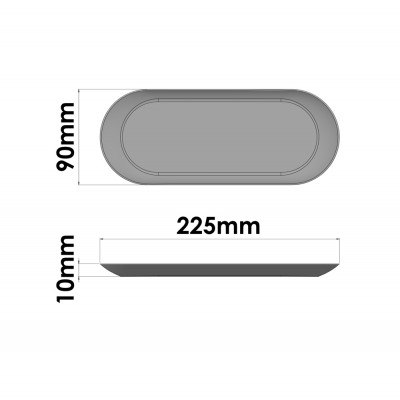 Δίσκος Πολλαπλών Χρήσεων (AISI 304) W22.5xD9xH1cm Inox Sanco Hotel Amenities 00122-A90
