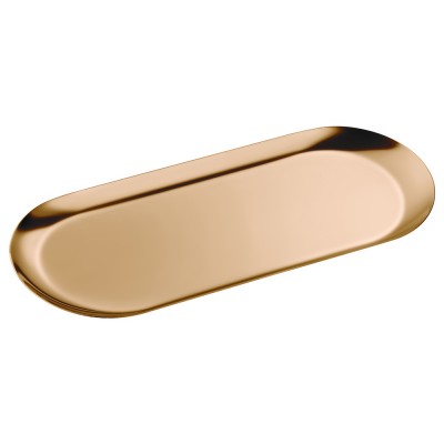 Δίσκος Πολλαπλών Χρήσεων (AISI 304) W30xD12xH1cm PVD Warm Bronze Polished Sanco Hotel Amenities 00123-PVD-01PL