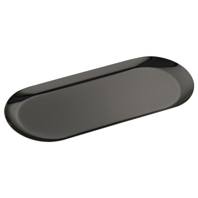 Δίσκος Πολλαπλών Χρήσεων (AISI 304) W30xD12xH1cm PVD Gun Metal Polished Sanco Hotel Amenities 00123-PVD-05PL