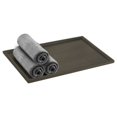 Δίσκος για Πετσέτες W30xD20xH1cm Dark Bronze Mat Sanco Hotel Amenities 00136-DM25
