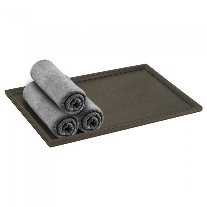Δίσκος για Πετσέτες W30xD20xH1cm Dark Bronze Mat Sanco Hotel Amenities 00136-DM25