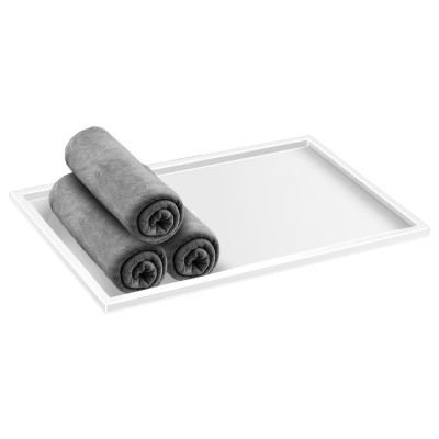 Δίσκος για Πετσέτες W30xD20xH1cm White Mat Sanco Hotel Amenities 00136-M101
