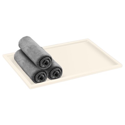 Δίσκος για Πετσέτες W30xD20xH1cm Beige Mat Sanco Hotel Amenities 00136-M102