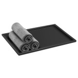 Δίσκος για Πετσέτες W30xD20xH1cm Black Mat Sanco Hotel Amenities 00136-M116