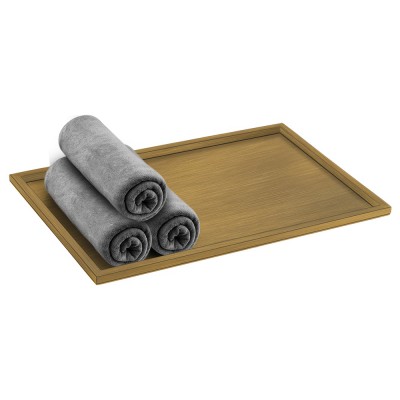 Δίσκος για Πετσέτες W30xD20xH1cm Bronze Mat Sanco Hotel Amenities 00136-M25