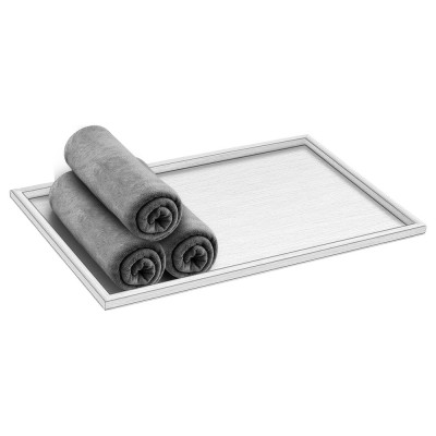 Δίσκος για Πετσέτες W30xD20xH1cm PVD Nickel Steel Sanco Hotel Amenities 00136-PVD-11BR