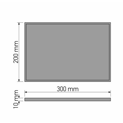 Δίσκος για Πετσέτες W30xD20xH1cm Chrome Sanco Hotel Amenities 00136-A03