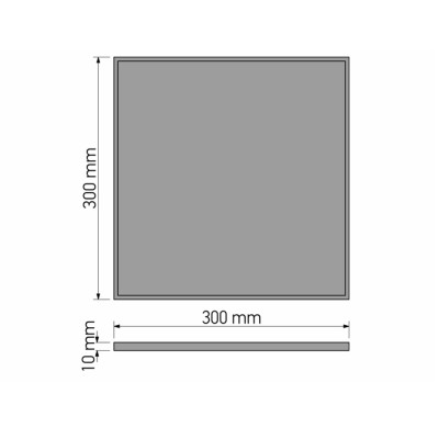 Δίσκος Σερβιρίσματος W30xD30xH1cm Chrome Sanco Hotel Amenities 00137-A03