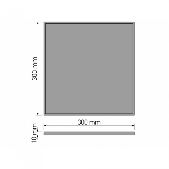 Δίσκος Σερβιρίσματος W30xD30xH1cm Chrome Sanco Hotel Amenities 00137-A03
