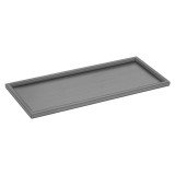 Δίσκος Πολλαπλών Χρήσεων W30xD13xH1cm PVD Gun Metal Brushed Sanco Hotel Amenities 00143-PVD-05BR