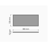 Δίσκος Πολλαπλών Χρήσεων W30xD13xH1cm Mocha Mat Sanco Hotel Amenities 00143-M103