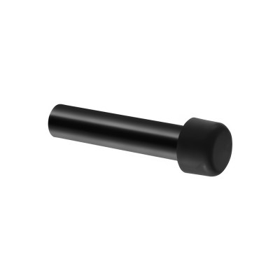 Επιτοίχιο Στοπ πόρτας D11xH3cm Black Mat Sanco Bath Robe Hook & Door Stop 00251-M116