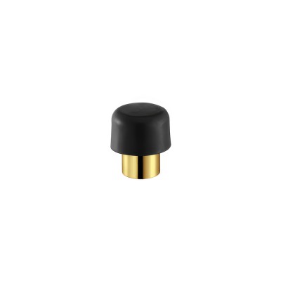 Επιδαπέδιο Στοπ πόρτας D3xH3.5cm PVD Golden Brass Polished Sanco Bath Robe Hook & Door Stop 00252-PVD-02PL