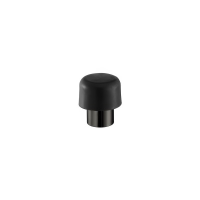 Επιδαπέδιο Στοπ πόρτας D3xH3.5cm PVD Gun Metal Polished Sanco Bath Robe Hook & Door Stop 00252-PVD-05PL