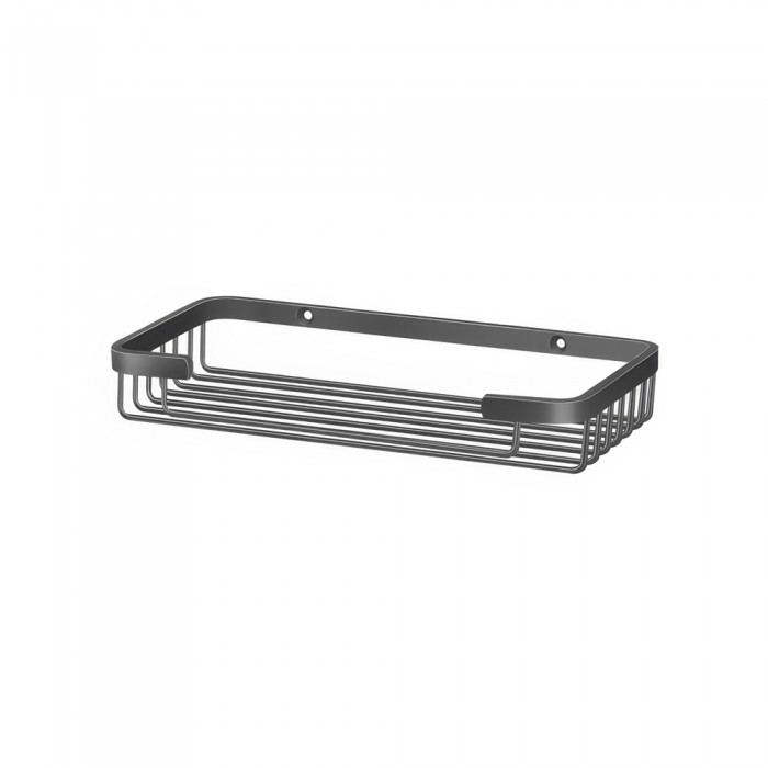 Σπογγοθήκη Ορθογώνια W22xD10.5xH3.5cm Graphite Dark Sanco Shower Baskets 00303-122