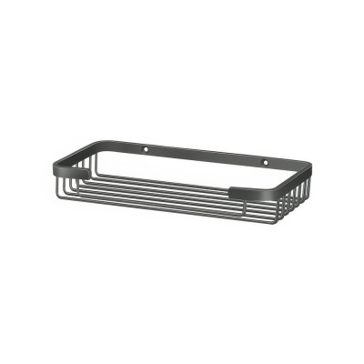 Σπογγοθήκη Ορθογώνια W22xD10.5xH3.5cm Anthracite Grained Sanco Shower Baskets 00303-M118