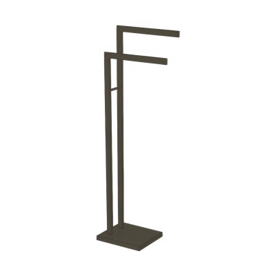 Πετσετοθήκη Επιδαπέδια Μπάνιου W30xD19xH92cm Dark Bronze Mat Sanco Towel Stands 00507-DM25