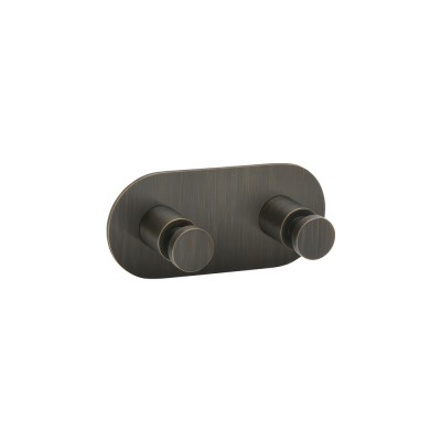 Άγκιστρο Διπλό Μπάνιου W11xD5xH5cm Dark Bronze Mat Sanco Ergon 00646-DM25