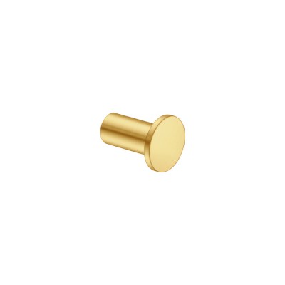 Άγκιστρο Μονό Ø3xD4cm PVD Golden Brass Brushed Sanco Bath Robe Hook & Door Stop 00671-PVD-02BR