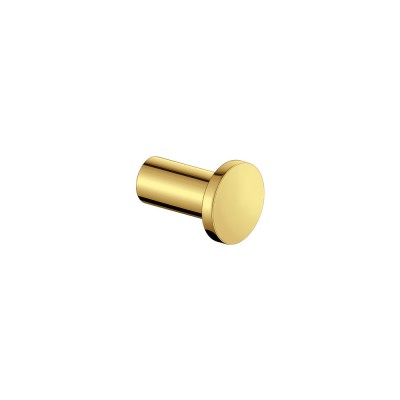 Άγκιστρο Μονό Ø3xD4cm PVD Golden Brass Polished Sanco Bath Robe Hook & Door Stop 00671-PVD-02PL