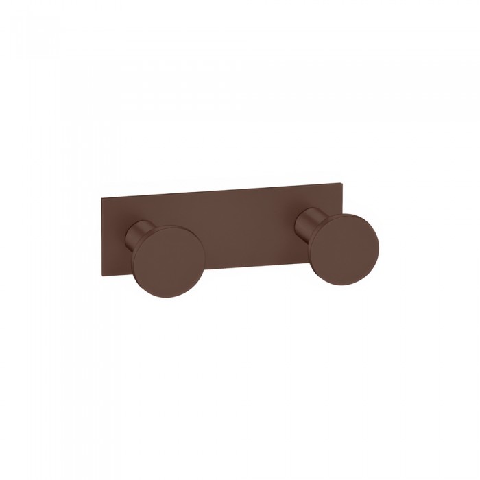 Άγκιστρο Διπλό Μπάνιου W8.5xD3.5xH3.5cm Wenge Grained Sanco Bath Robe Hook & Door Stop 00682-A75
