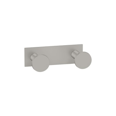 Άγκιστρο Διπλό Μπάνιου W8.5xD3.5xH3.5cm Cement Gray Mat Sanco Bath Robe Hook & Door Stop 00682-M104